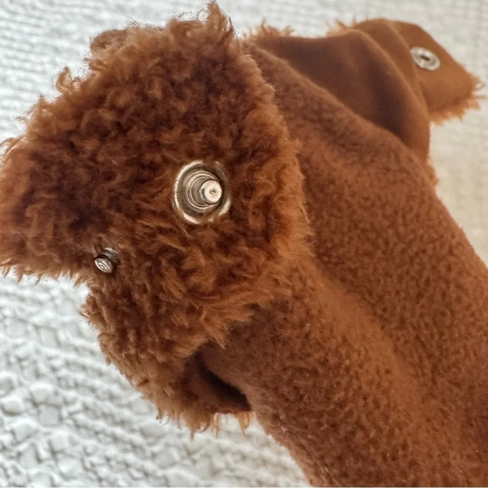 Robeez Brown Plush Baby Walker Shoes